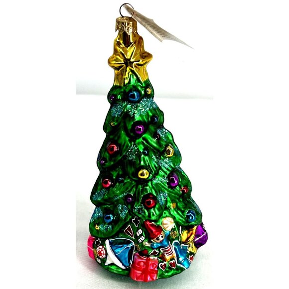 Radko Christmas Ornament Spruced up Spruce Decorated Tree 7" Tall Hand Painted - Picture 5 of 10